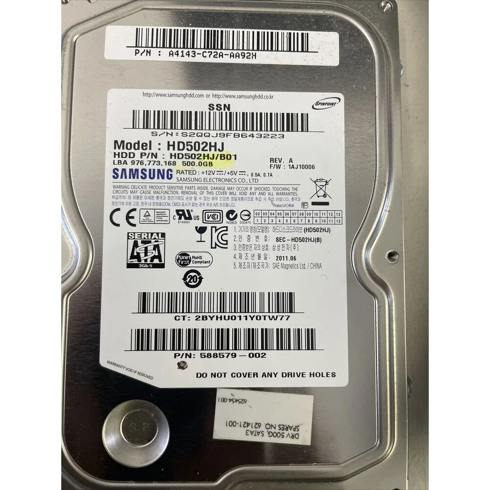 Samsung Spinpoint F3 HD502HJ 500GB Internal 7200RPM 3.5